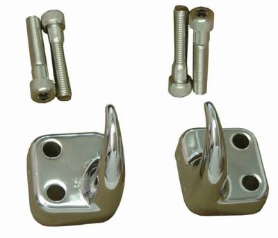 Omix - Rugged Ridge Tow Hook - Front - Pair - Chrome - 11303-01