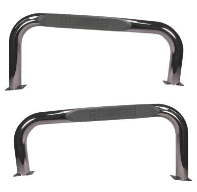 Omix - Rugged Ridge Side Tube Step - Stainless - 11593-02