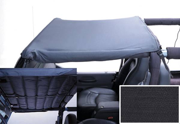 Omix - Rugged Ridge Acoustic Brief - Header Mount - Black Denim - 13583-15