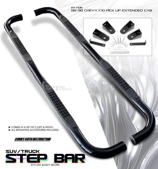 OptionRacing - Chevrolet CK Truck Option Racing Side Step Bar - 30-15104