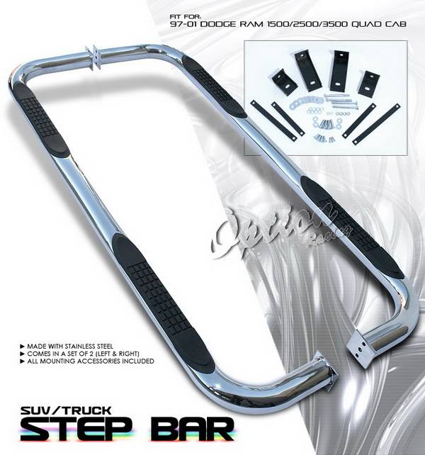 OptionRacing - Dodge Ram Option Racing Side Step Bar - 30-17123