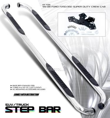 OptionRacing - Ford Superduty Option Racing Side Step Bar - 30-18146