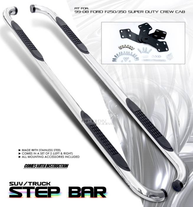 OptionRacing - Ford F450 Option Racing Side Step Bar - 30-18146