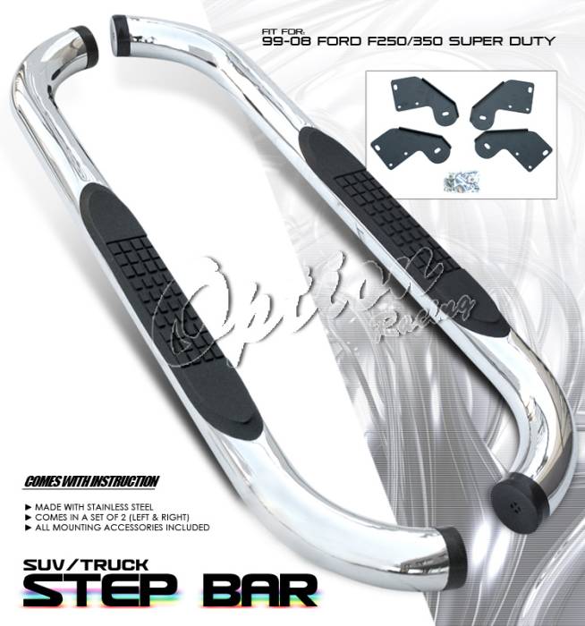 OptionRacing - Ford F250 Option Racing Side Step Bar - 30-18148