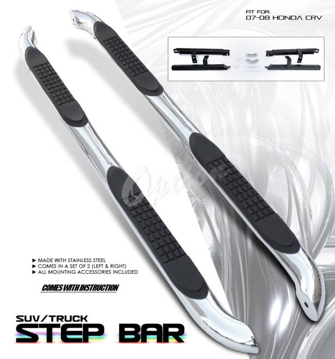 OptionRacing - Honda CRV Option Racing Side Step Bar - 30-20157
