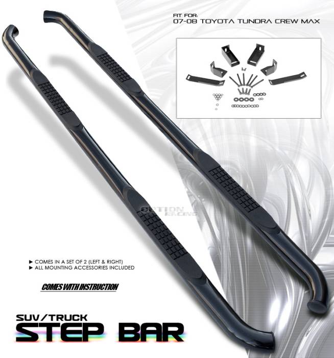 OptionRacing - Toyota Tundra Option Racing Side Step Bar - 30-44196