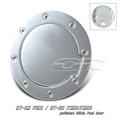 OptionRacing - Ford F250 Option Racing Fuel Door Cover - 50-18110