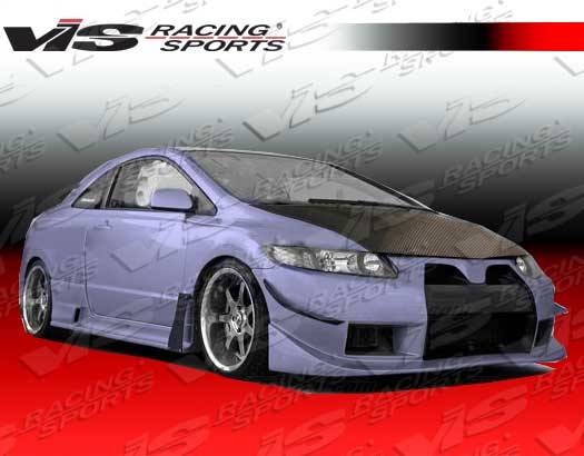 VIS Racing - Honda Civic 2DR VIS Racing Wide body GT Full Body Kit - 06HDCVC2DWBGT-099
