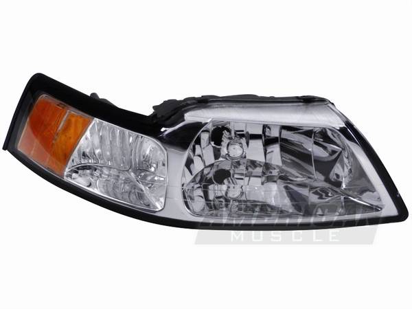 AM Custom - Ford Mustang Chrome Headlights - 42011