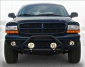 AVS - Dodge Dakota AVS Bugflector II Hood Shield Deluxe - Smoke - 3PC - 45751