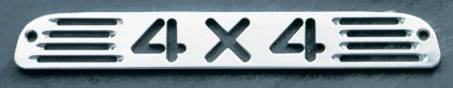 All Sales - All Sales Third Brake Light Cover - 4X4 Design - Brushed - 54014