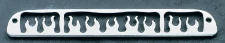 All Sales - All Sales Third Brake Light Cover - Flame Design - Brushed - 54215