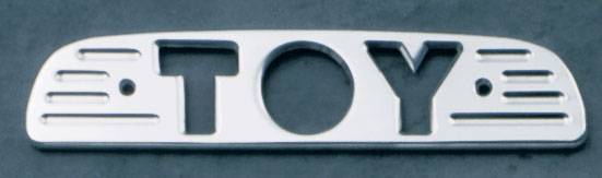 All Sales - All Sales Third Brake Light Cover - Toy Design - Brushed - 74001