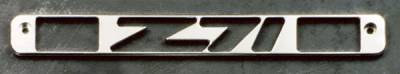 All Sales - All Sales Third Brake Light Cover - Z-71 Design - Brushed - 94008