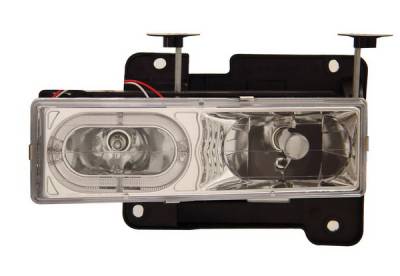 Anzo - GMC CK Truck Anzo Headlights - Crystal with Halo Carbon Fiber - 111006