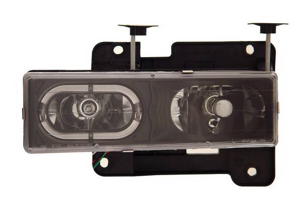 Anzo - Chevrolet CK Truck Anzo Headlights - Crystal with Halo Black - 111007