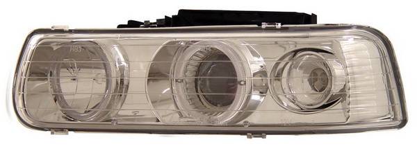 Anzo - Chevrolet Silverado Anzo Projector Headlights - with Halo Chrome - 111013