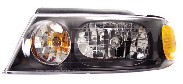 Anzo - Lincoln Navigator Anzo Headlights - Crystal & Black - 111046