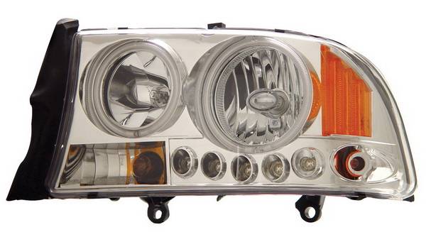 Anzo - Dodge Dakota Anzo Headlights - Crystal Clear with Amber Reflectors - 1PC - 111059