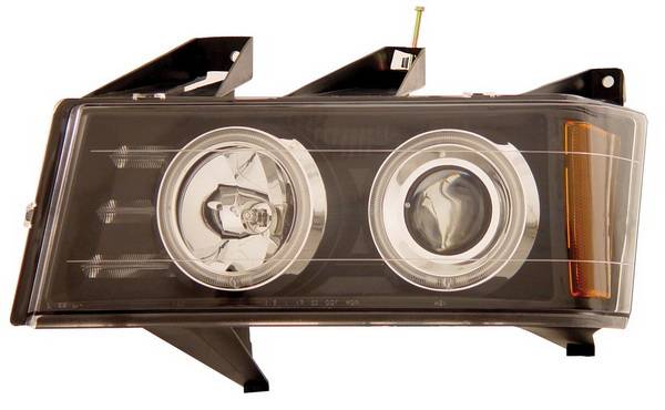Anzo - GMC Canyon Anzo Projector Headlights - Black & Clear Halo with CCFL - 111079