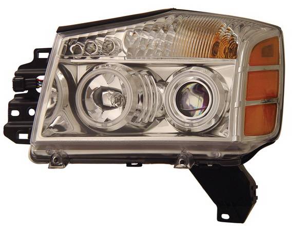 Anzo - Nissan Armada Anzo Headlights - Crystal & Chrome - CCFL - 111094