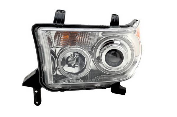 Anzo - Toyota Tundra Anzo Projector Headlights - Chrome with Halos - CCFL - 111130