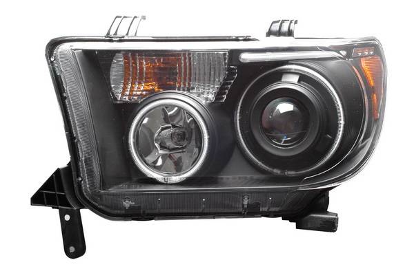 Anzo - Toyota Tundra Anzo Projector Headlights - Black with Halos - CCFL - 111135