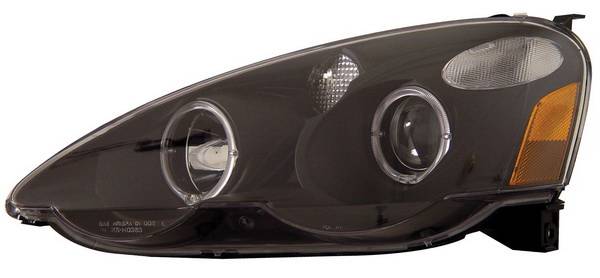 Anzo - Acura RSX Anzo Projector Headlights - with Halo Black - 121007