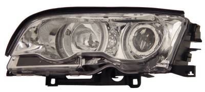 Anzo - BMW 3 Series 2DR Anzo Projector Headlights - with Halo Chrome - 121014