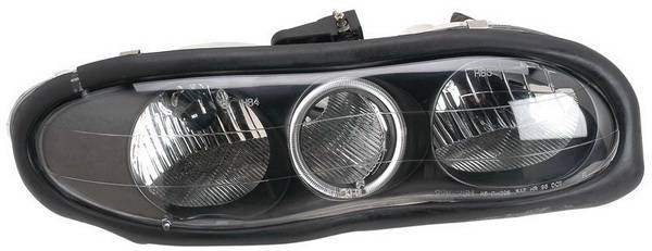 Anzo - Chevrolet Camaro Anzo Headlights - with Halo - Black - 121024