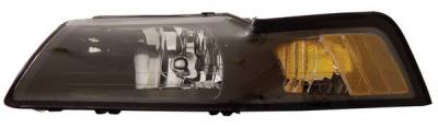 Anzo - Ford Mustang Anzo Headlights - Crystal & Black - 121040