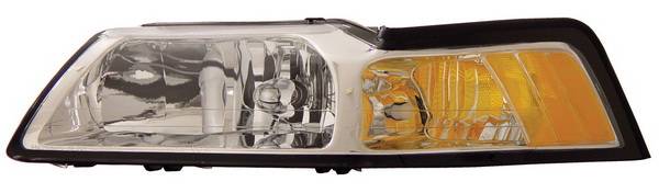 Anzo - Ford Mustang Anzo Headlights - Crystal & Chrome - 121041