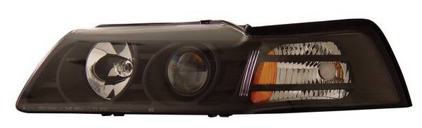 Anzo - Ford Mustang Anzo Projector Headlights - Black - 121042