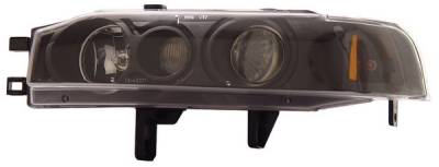 Anzo - Honda Accord Anzo Projector Headlights - with Halo Black - 1PC - 121048