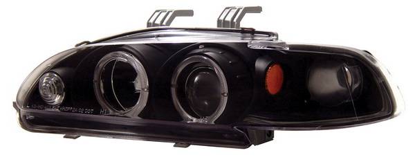 Anzo - Honda Civic 4DR Anzo Projector Headlights - with Halo Black - 1PC - 121064