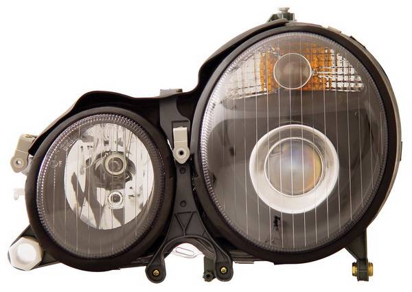 Anzo - Mercedes-Benz E Class Anzo Projector Headlights - Black - 121085
