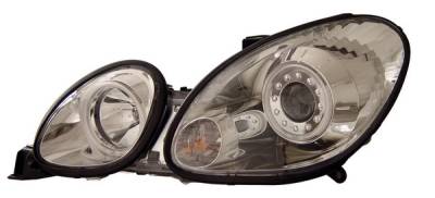 Anzo - Lexus GS Anzo Projector Headlights - with Halo - Chrome & Clear with Amber Reflectors - 121143