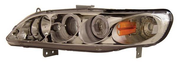 Anzo - Honda Accord Anzo Projector Headlights - G2 - Chrome & Clear with Halo - CCFL - 121146