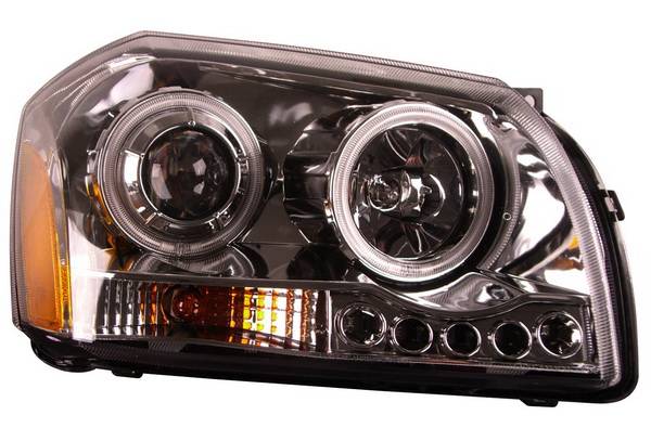 Anzo - Dodge Magnum Anzo Projector Headlights - Chrome & Clear - 121219