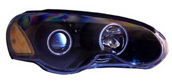 Anzo - Chrysler Sebring 2DR Anzo Projector Headlights - Black & Clear with Halos - 121230
