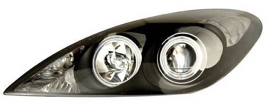 Anzo - Lexus ES Anzo Projector Headlights - Black & Clear with Halos - 121232