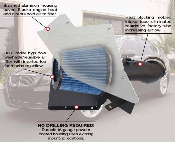 Custom - E90 Stage 2 Cold Air Intake - 325 330