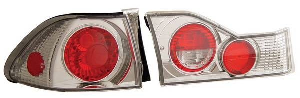 Anzo - Honda Accord 4DR Anzo Taillights - Chrome - 221040