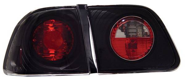 Anzo - Honda Civic 4DR Anzo Taillights - Black - 221068
