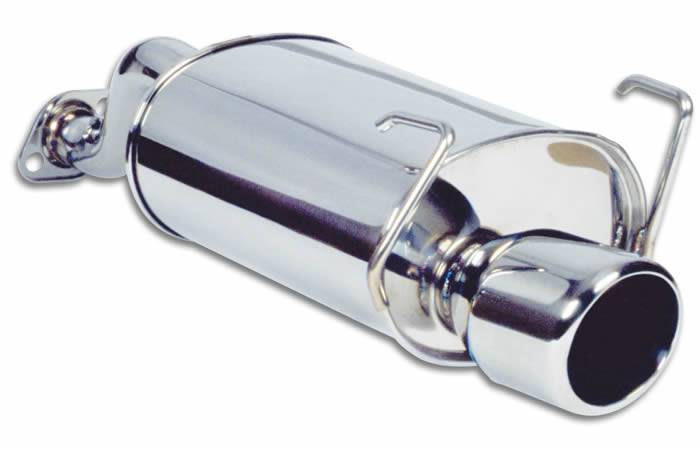 Vibrant - Stainless Steel Rear Section Bullet Exhaust Piping - 1702R