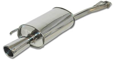 Vibrant - Stainless Steel Rear Section Bullet Exhaust Piping - 1711R