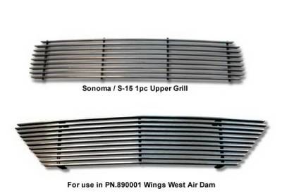 Wings West - GMC Sonoma Wings West Billet Grille Set - 2PC - 302030