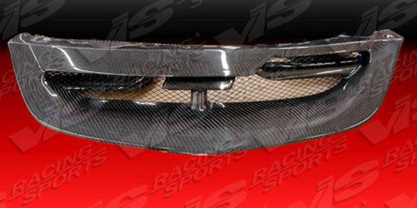 VIS Racing - Honda Civic HB VIS Racing Techno R Front Grille - Fiberglass - 04HDCVCHBTNR-015
