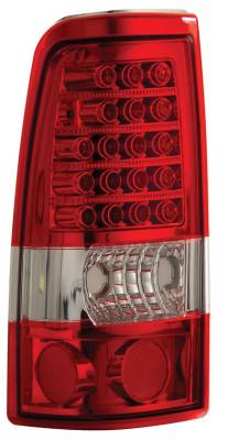 Anzo - Chevrolet Silverado Anzo LED Taillights - Red & Clear - 311007