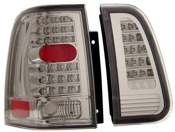 Anzo - Lincoln Navigator Anzo LED Taillights - Chrome - 4PC - 311096